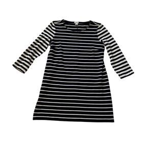 J.Crew 3/4 Sleeve Shift Dress - Striped - Short/Mini - Size Small - Like New